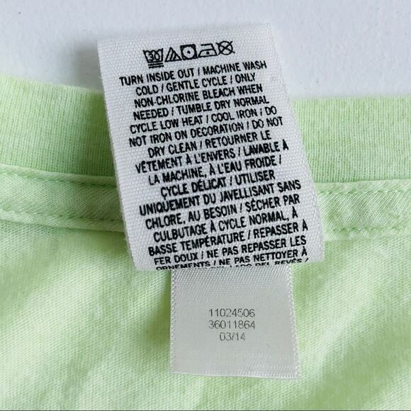 Victoria’s Secret PINK Yellow V-Neck Short Sleeve Boston Irish Sequins Bling Tee - Picture 5 of 5